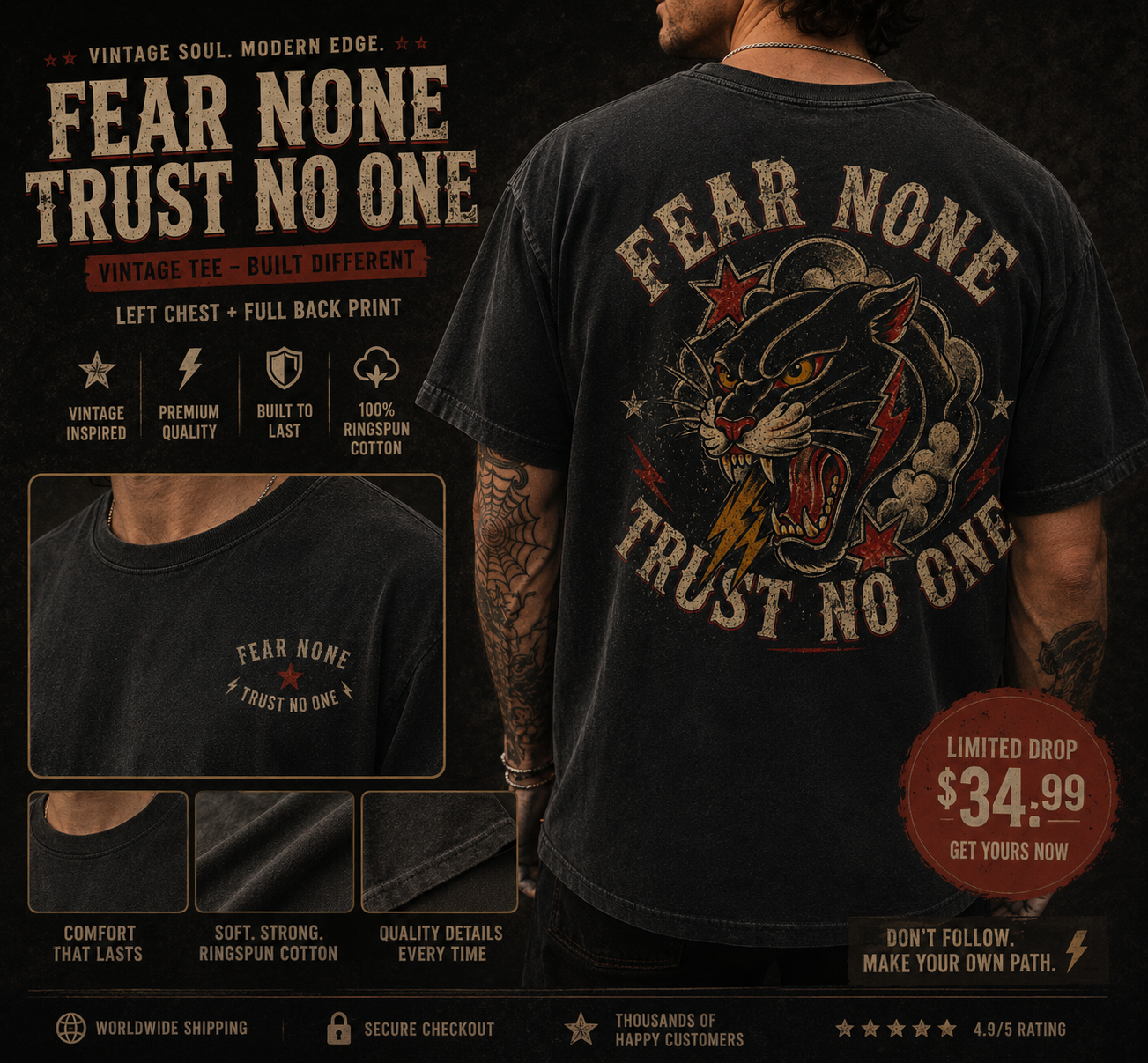 Fear none Tee
